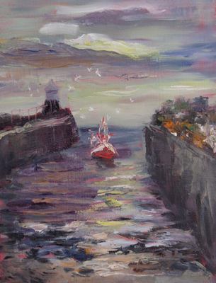 gina_wright_arriving_at_pittenweem_harbour_oil.jpg