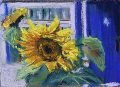 gina_wright_sunflowers_by_blue_door_pastel.jpg